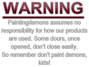 Warning disclaimer